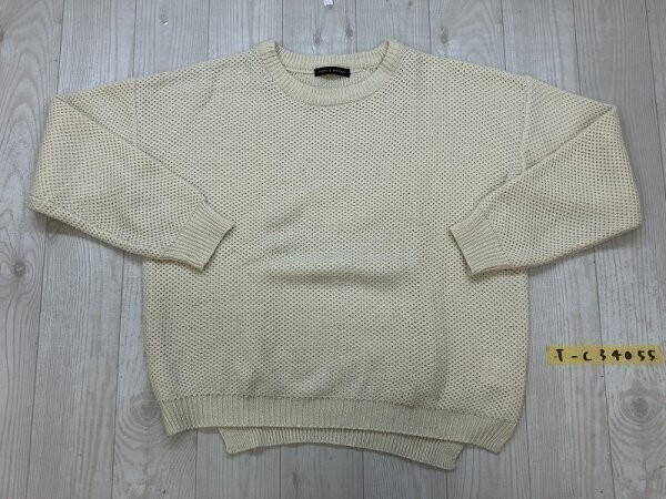 EBELE MOTION レディース ローゲージ ニットセーター F アイボリー拍卖