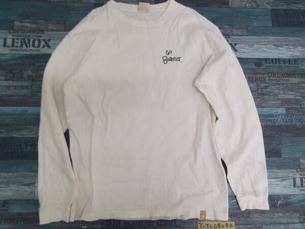 GO BEAR FOOT メンズ 長袖Tシャツ ロンT L 白拍卖