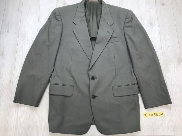 メンズ 日本製 肩パッド ウールジャケット 春秋 M くすみグリーン拍卖