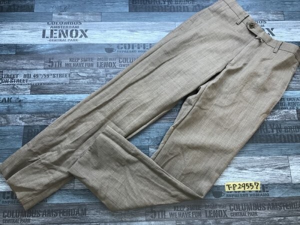 MR.JUNKO レディース ウールテーパードパンツ 静電裏地 膝当て付き 70㎝ 茶拍卖