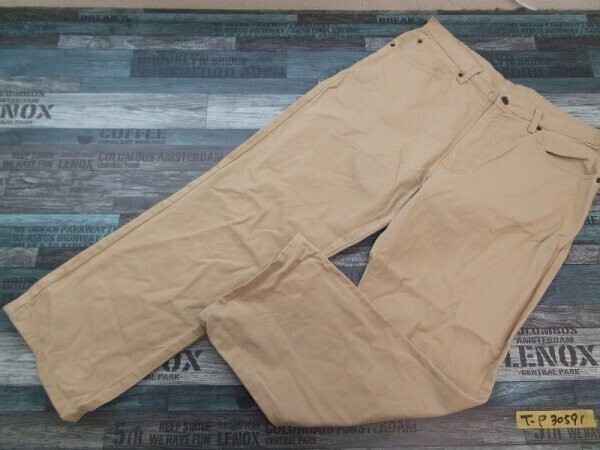 WRANGLER ラングラー レディース コットン ツイル ワークパンツ 大きめサイズ 36 ベージュ拍卖