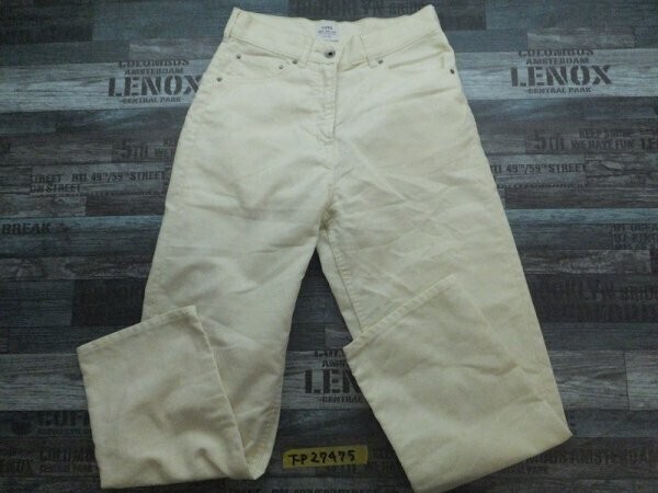 COEN コーエン レディース コーデュロイ ハイウエストパンツ S オフホワイト拍卖