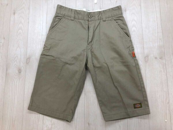Dickies ディッキーズ メンズ アメカジ ワーク ハーフ ショート チノ パンツ ボトムス メンズ 綿65% ポリエステル35% 30 ベージュ拍卖