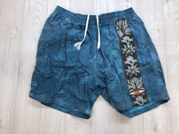 JIMMYZ ジミーズ オールド レトロ サーフ スケート 古着 スイム ショーツ ハーフ パンツ 海パン ボトムス メンズ 日本製 綿100% XL 青拍卖