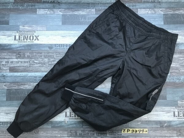 SSK メンズ ポリエステル シャカシャカ ウエスト紐 ジョガーパンツ M 黒拍卖