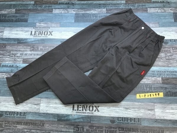 BLUE CROSS メンズ タック入り カラーパンツ S グレー拍卖