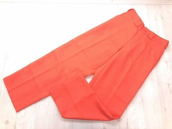 新品フラッシャー付き CONTRIBE コントライブ SAIKAI サイカイ ワイド ワーク チノ パンツ ボトムス メンズ ポリエステル100% M オレンジ拍卖