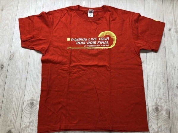 FripSide フリップサイド 邦楽 アーティスト ライブ ツアー 2014-2015 ファイナル 横浜アリーナ 半袖Tシャツ コットン100% L オレンジ拍卖