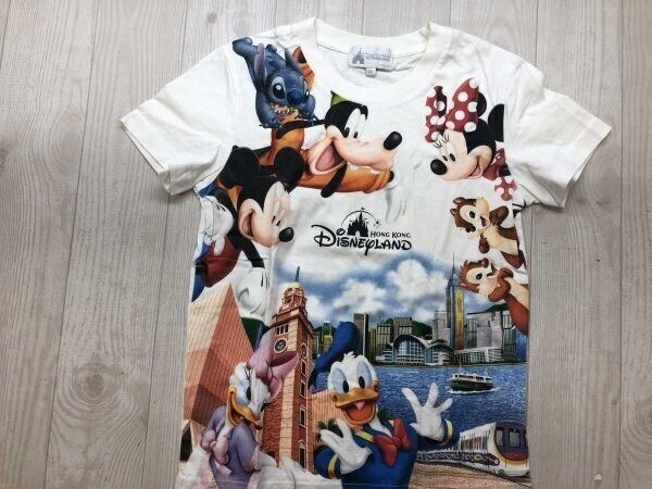 香港DisnyLand ディズニーランド ミッキーマウス ミニーマウス ドナルドダック デイジー チップとデール グーフィー スティッチ Tシャツ XS拍卖