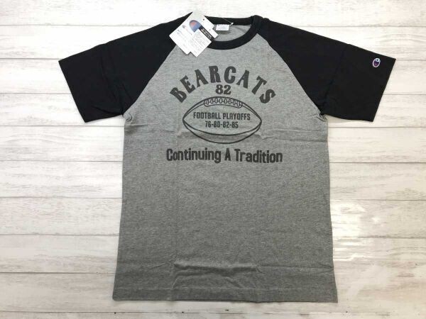 新品 チャンピオン Champion アメカジ スポーツ ラグビー NCAA シンシナティ・ベアキャッツ Cincinnati Bearcats 半袖Tシャツ メンズ L拍卖