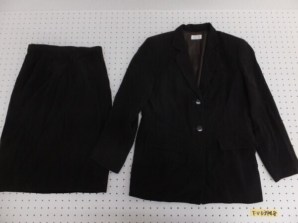 ICHIJO SPORTS レディース パイル調 スカート スーツ 上下セット 2点セット 焦げ茶 9拍卖