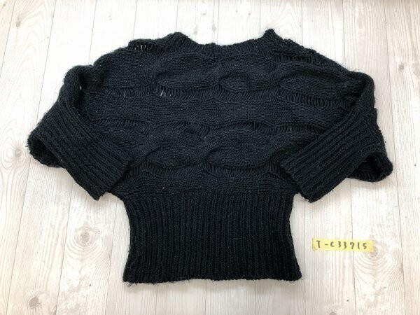 BEGUM レディース ドルマンニットセーター M 黒拍卖