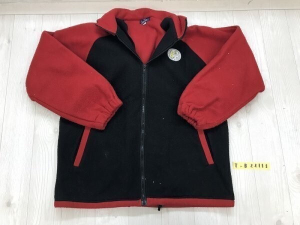 EAGLE SHOT メンズ バイカラー フリース フーディー パーカー M 黒赤拍卖