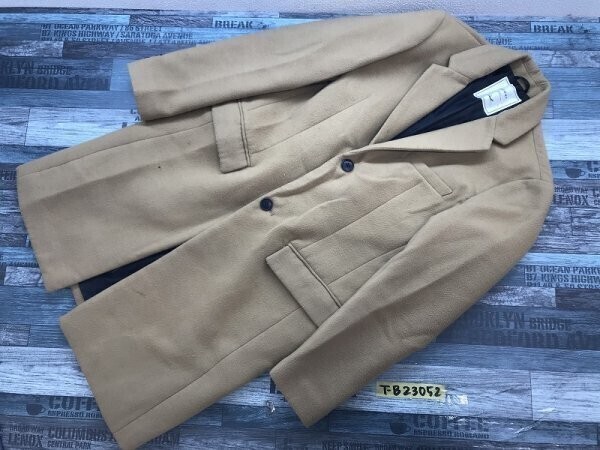 BROWNY WEGO ウィゴー レディース チェスターロング ウールライク コート S ベージュ拍卖