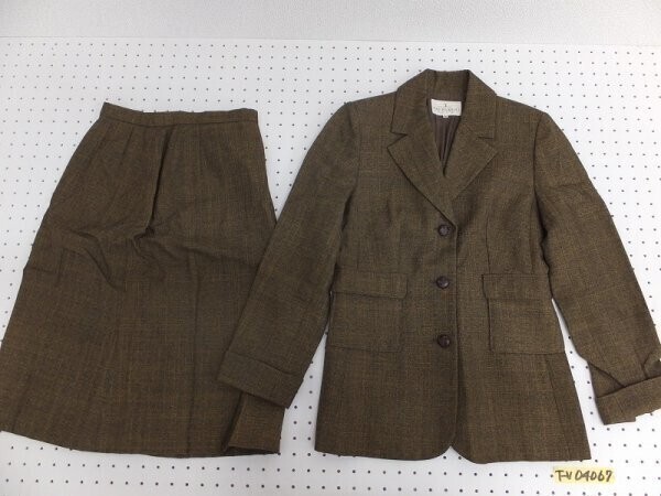 TRUSSARDI トラサルディ レディース ジャケット スカート スーツ 上下セットアップ 焦げ茶系 40拍卖