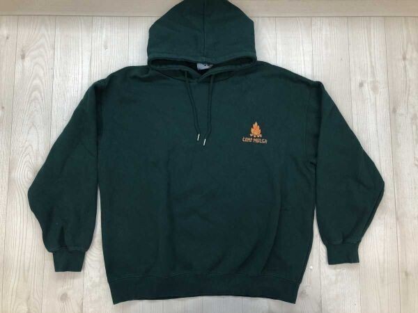 レイジブルー RAGEBLUE × モルガ MULGA アート コラボ ストリート プルオーバー スウェット パーカー メンズ 裏起毛 両面プリント L 緑拍卖