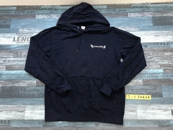 JELLAN メンズ 両面プリント パーカー M 紺拍卖