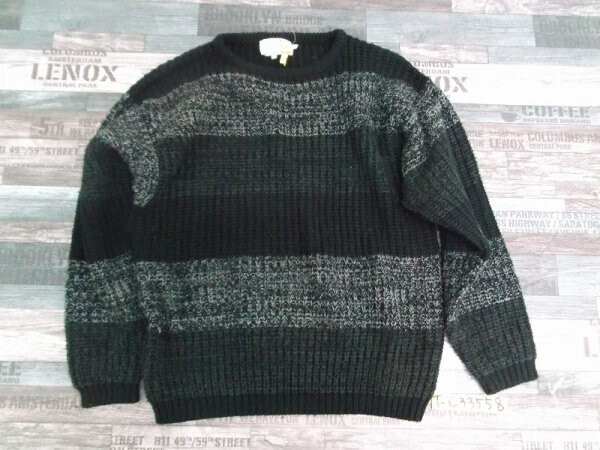 MERIC メンズ ニットセーター L 黒 クリーニング済み拍卖