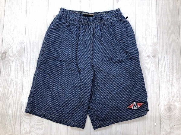 ベアー BEAR SURF アメカジ サーフ チェック 水着 スイム ショーツ ハーフ ショート パンツ メッシュインナー メンズ コットン100% M 紺拍卖