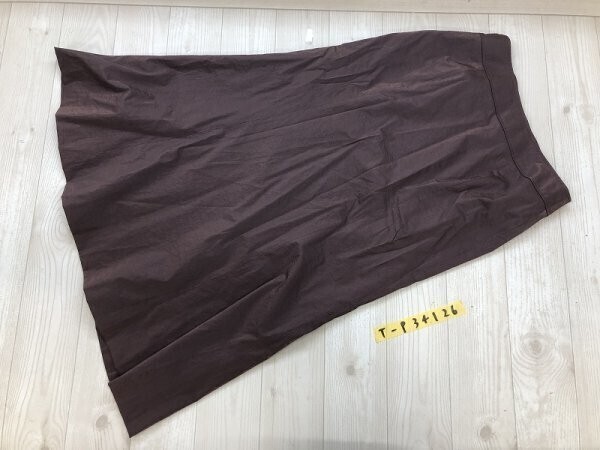 レディース 薄手 ロングスカート 13 赤茶拍卖