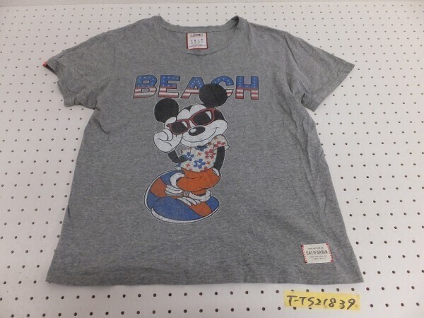 roial ロイアル Disney ディズニー ミッキー サングラス プリント Tシャツ グレー×MIX M拍卖