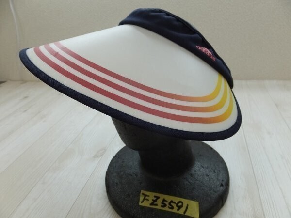 ADIDAS アディダス ロゴラバープリント 3ストライプ サンバイザー 紺白赤他拍卖