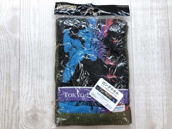 新品 東京ディズニーシー Disney Sea ファンタズミック! FANTASMIC! ないとエンターテインメント パイルロングタオル コットン100% 黒拍卖