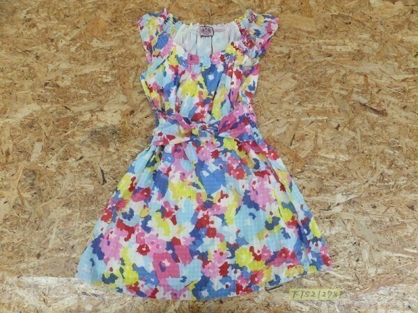 JUICY COUTURE ジューシークチュール レディース フラワープリント シルク・コットン ミニワンピース P カラフル拍卖