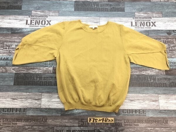 grove レディース 絞りスリーブ ニット カットソー L 抹茶拍卖