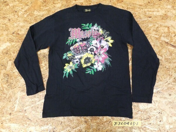 MASATO メンズ 日本製 フラワープリント カットソー S 黒拍卖