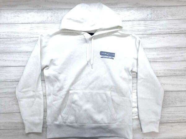 ホリスター Hollister サーフ アメカジ ストリート 古着 フーディー スウェット パーカー 裏起毛 メンズ 両面プリント S 白拍卖