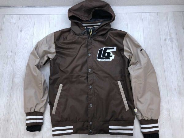 ローカル LOCAL ストリート スポーツ スキー スノーボード サムホール スタジャン風 パーカー ジャケット アウター メンズ XS 茶系拍卖