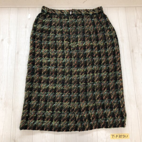 レディース ニットタイトスカート 73-78 緑ベージュ他拍卖
