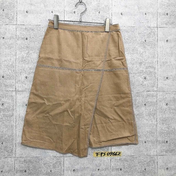 NARACAMICIE ナラカミーチェ レディース 綿麻 ラップスカート 0 ベージュ拍卖