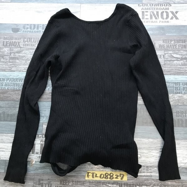 TOMORROWLAND トゥモローランド レディース バックリボン付き 長袖ニットソー S 黒拍卖
