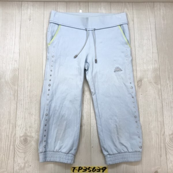 KAPPA カッパ メンズ クロップド イージー ジョガーパンツ S 水色拍卖