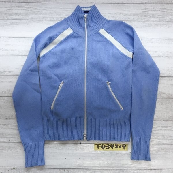 IGNIO イグニオ レディース ニットジップジャージジャケット S ライトブルー拍卖