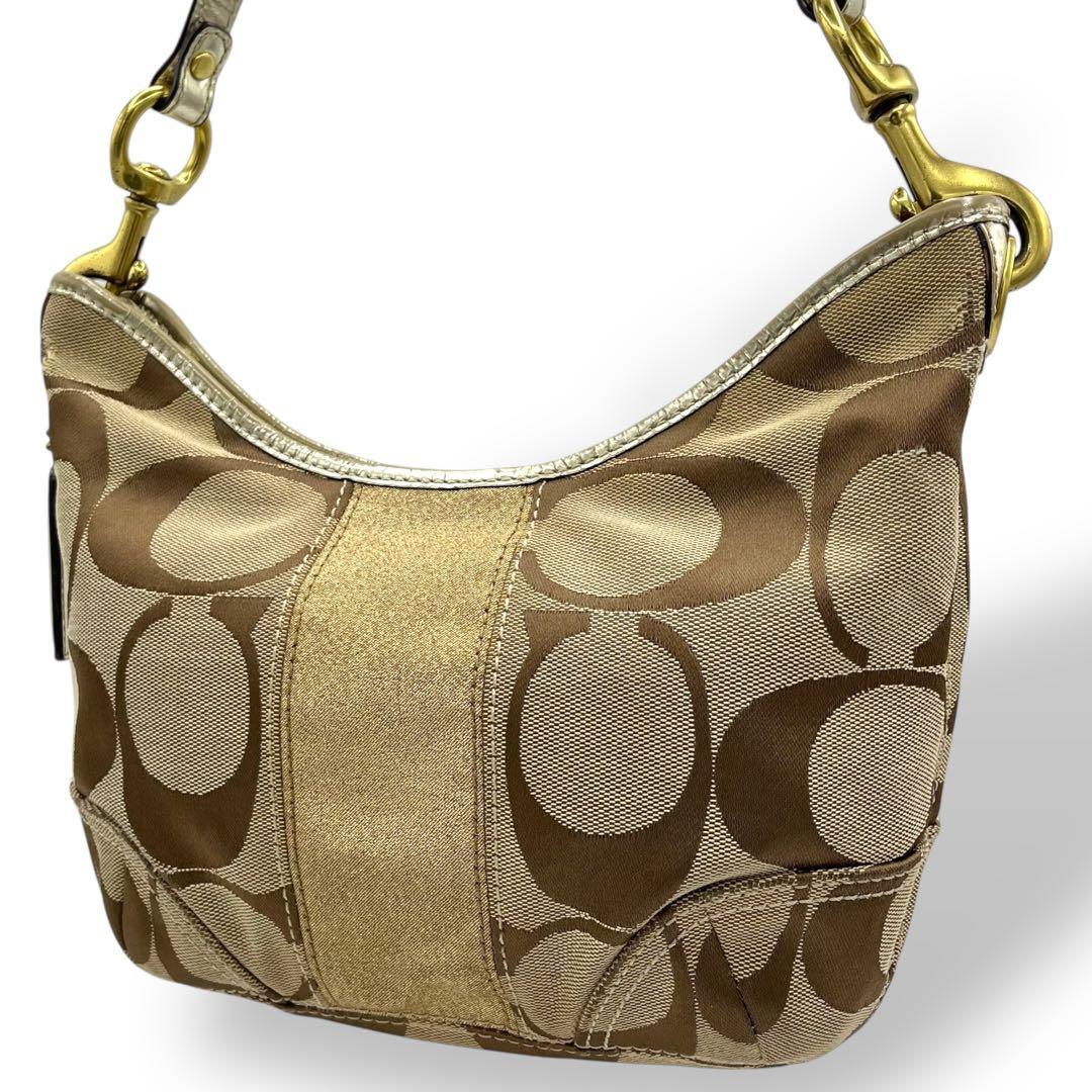 COACH Leather Hobo Shoulder Bag Y2K コーチ ショルダーバッグ ホーボー ハーフムーン レザー 280拍卖