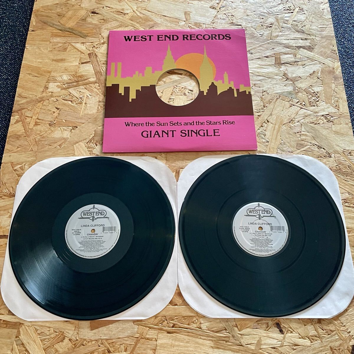 【押入整理】WEST END RECORDS 12’’レコード 2枚組【LINDA CLIFFORD/CHANGIN’】TOM MOULTON BLAZE/送料660円拍卖