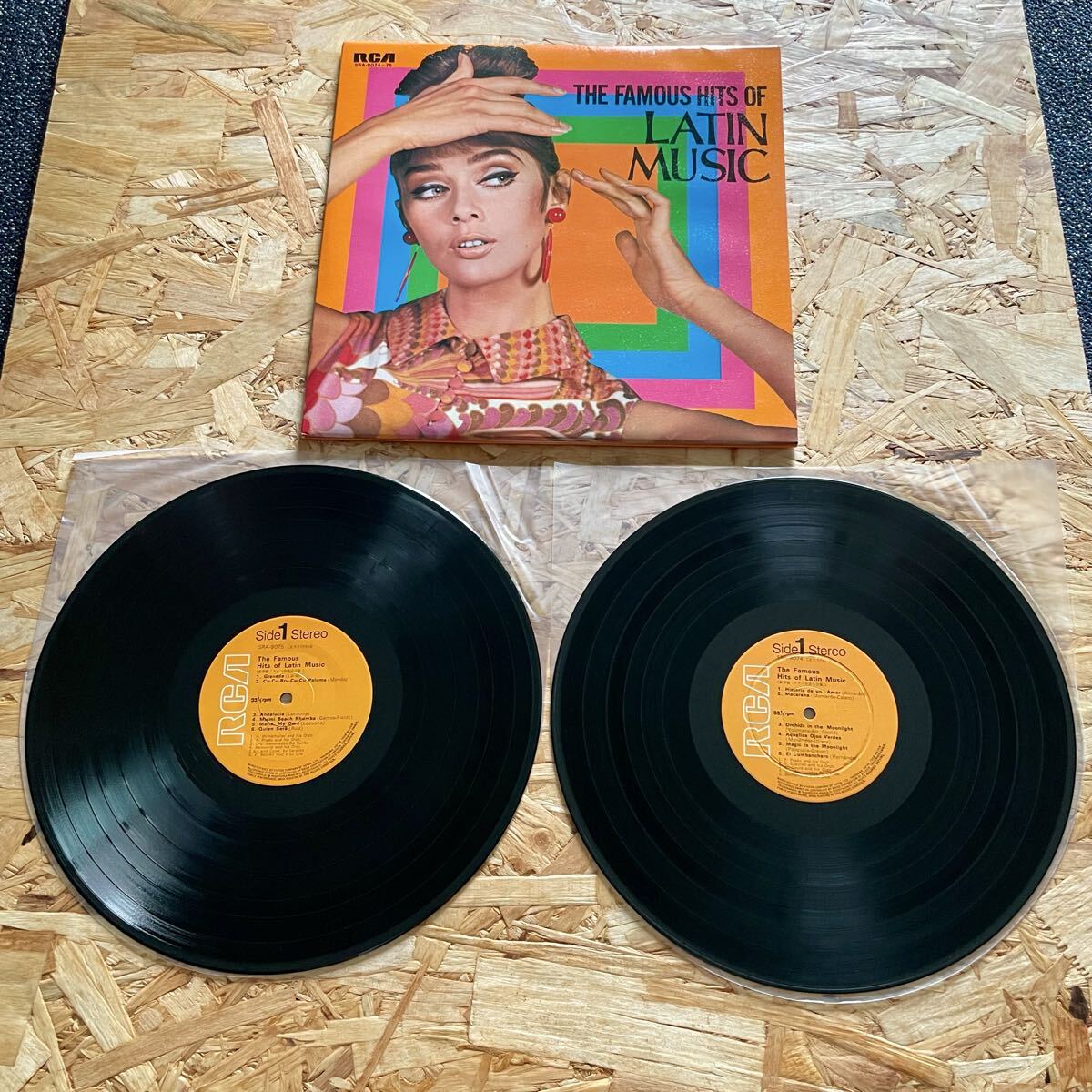 【押入整理】LPレコード【豪華版 ラテン音楽大全集 THE FAMOUS HITS OF LATIN MUSIC】/送料920円拍卖