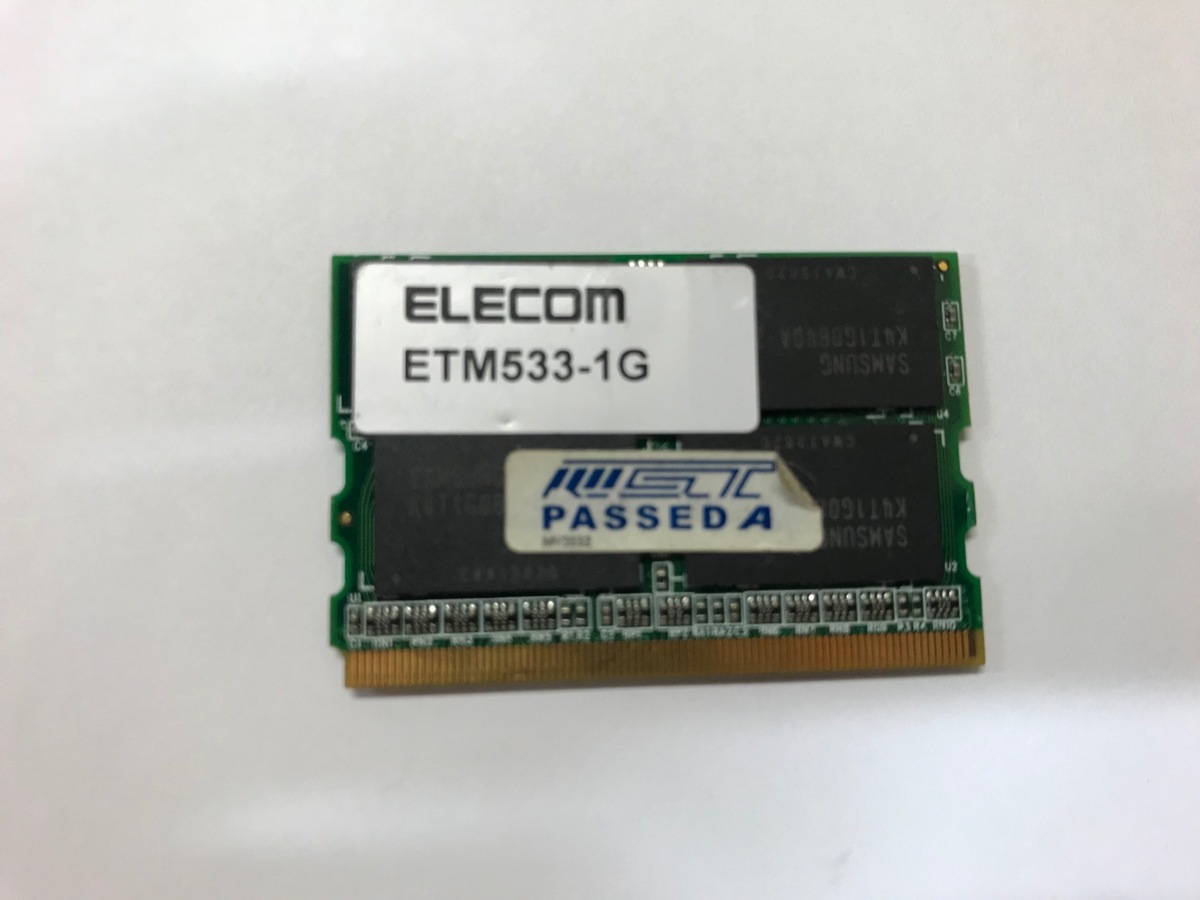★中古動作品★ELECOM DDR2 533 PC2-4200 172Pin MicroDIMM ETM533 1G ★送料無料★初期保障拍卖