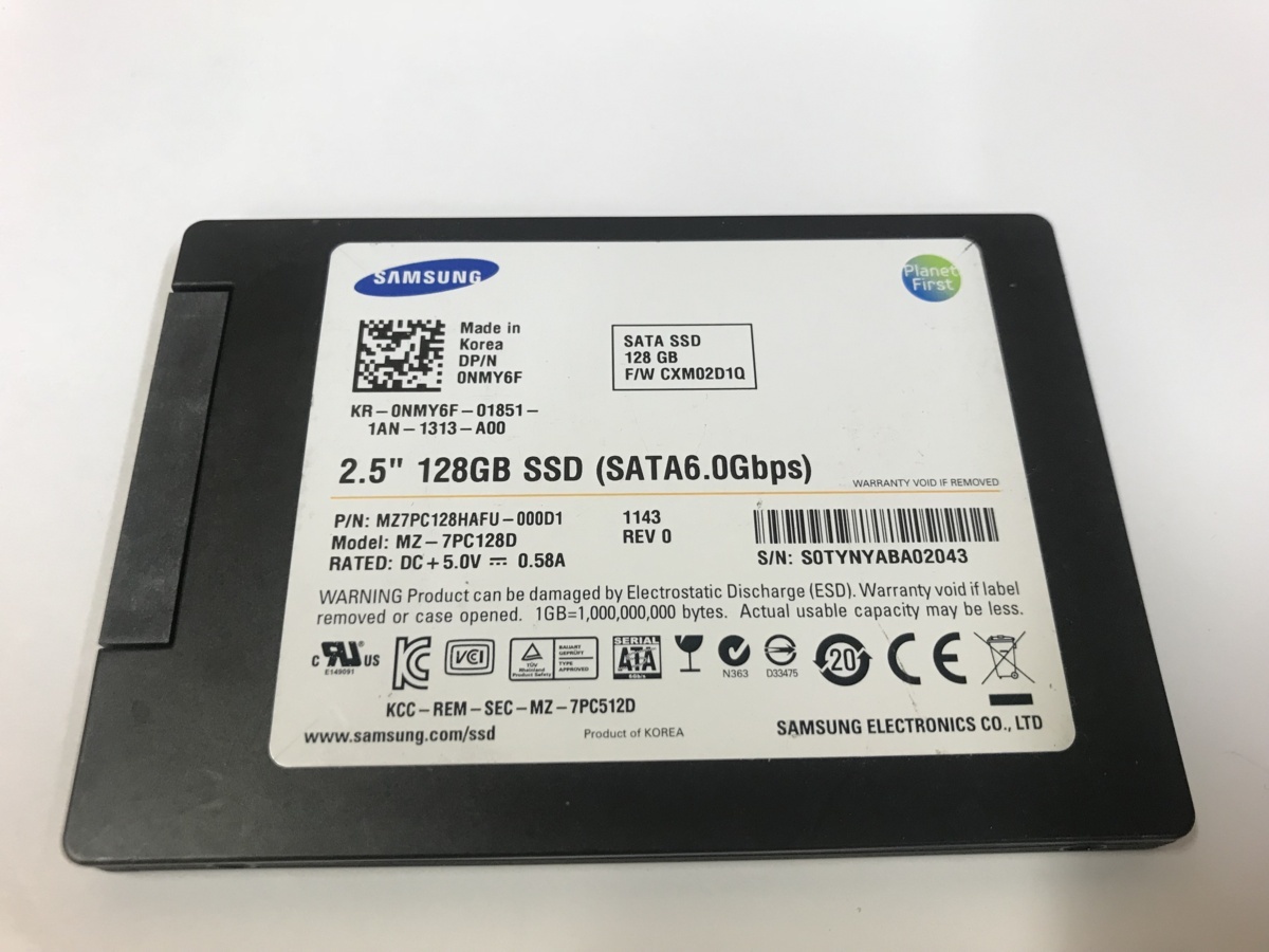 ★中古動作品★2.5 ノート用SSD SSD 128GB SATA 内臓SSD★送料無料★初期保障あり拍卖