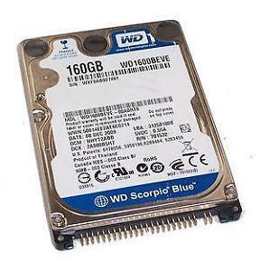 ★中古動作品★2.5インチ ノート用HDD 160GB Westerndigital IDE ハードディスク WD1600BEVE ★送料無料★初期保障あり拍卖