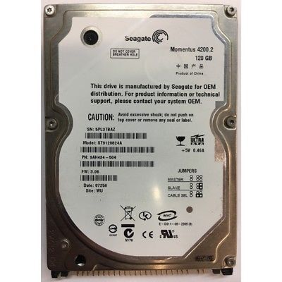 ★中古動作品★2.5インチ ノート用HDD SEAGATE 2.5インチ内蔵HDD 120GB IDE 4200rpm ST9120824A★送料無料★初期保障あり拍卖