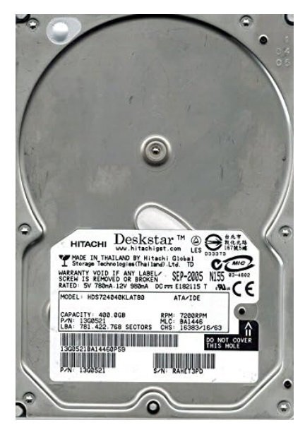 【中古】3.5inch 内蔵ハードディスク HITACHI HDS724040KLAT80 3.5型HDD 400GB 7200RPM PATA IDE 増設HDD 送料無料拍卖
