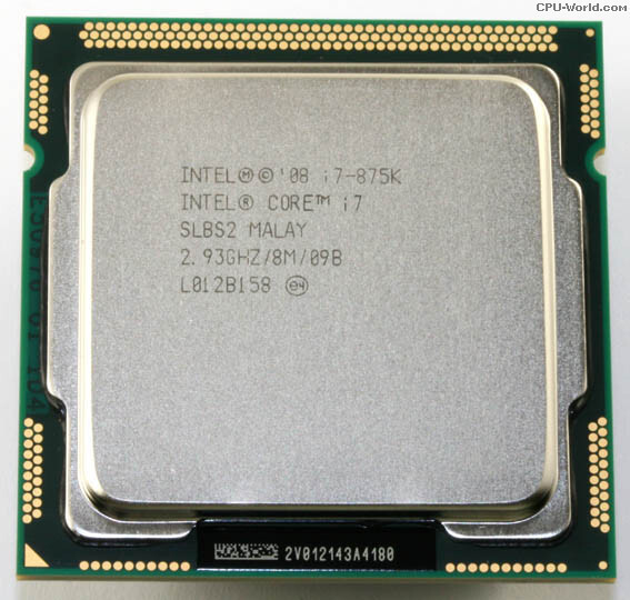 デスクトップPC用CPU Intel CPU Corei7 i7-875K 2.93GHz インテル 増設CPU【送料無料】【中古】 当日発送拍卖