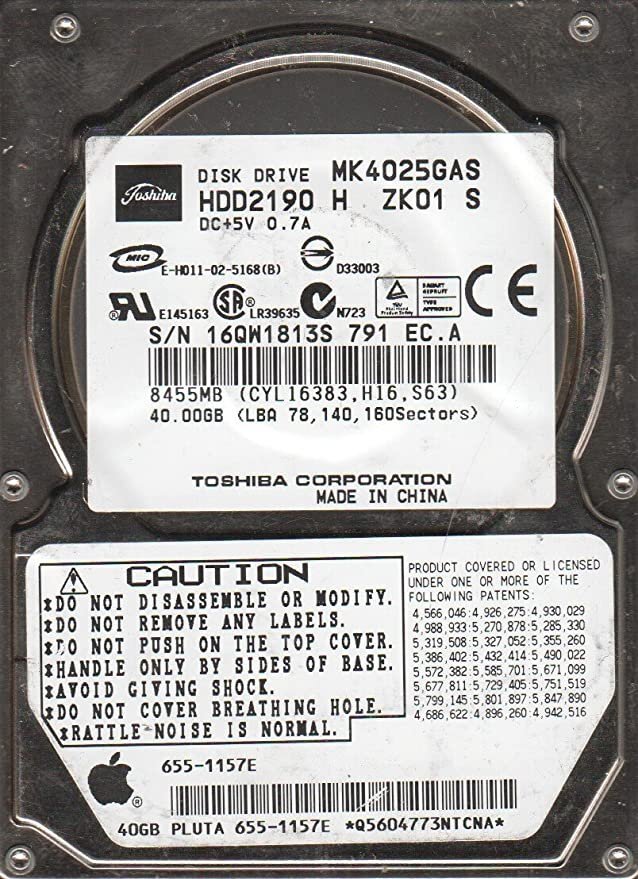 ★期間限定価格★★ノート用 2.5インチ ハードディスク IDE 40GB TOSHIBA MK4025GAS HDD★送料無料拍卖