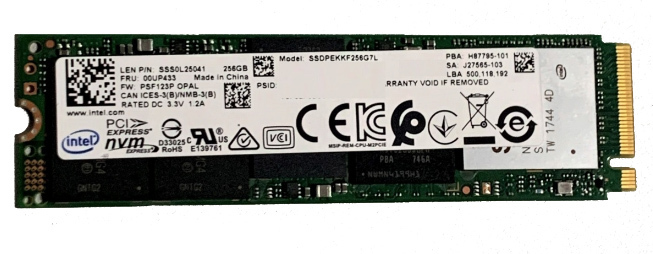 ★中古動作品★送料無料★INTEL NVMe M.2 SSD SSDPEKKF256G7L SATA3 256GB 増設SSD拍卖