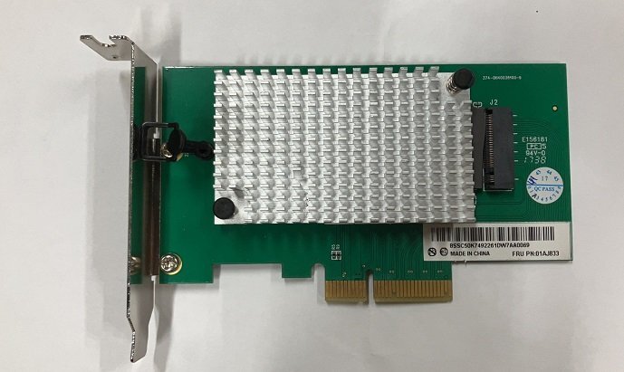 ★中古動作品★Lenovo 01AJ833 PCIe X4 to M.2 SSD Riser Card カード ★送料無料★初期保障あり拍卖