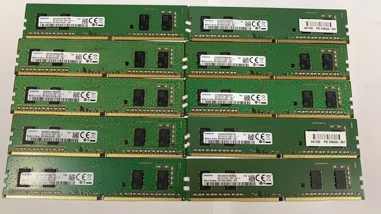 ★中古品★デスクトップ用メモリ SAMSUNG PC4-2400T DDR4 19200 1R×16 4GB 10枚組★送料無料拍卖